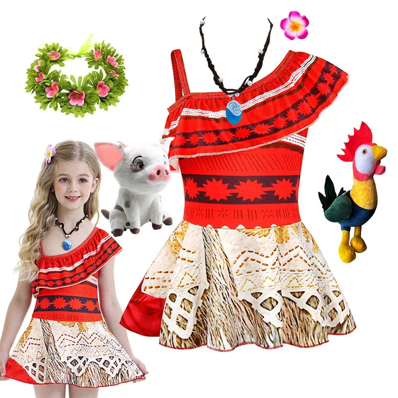 Summer Moana Role Play Dress For Little Girls One Piece Children Geometric Print Lotus Leaf Clothes Party Carnival Vaiana Outfit
Summer Moana Role Play Dress For Little Girls One Piece Children Geometric Print Lotus Leaf Clothes Party Carnival Vaiana Outfit