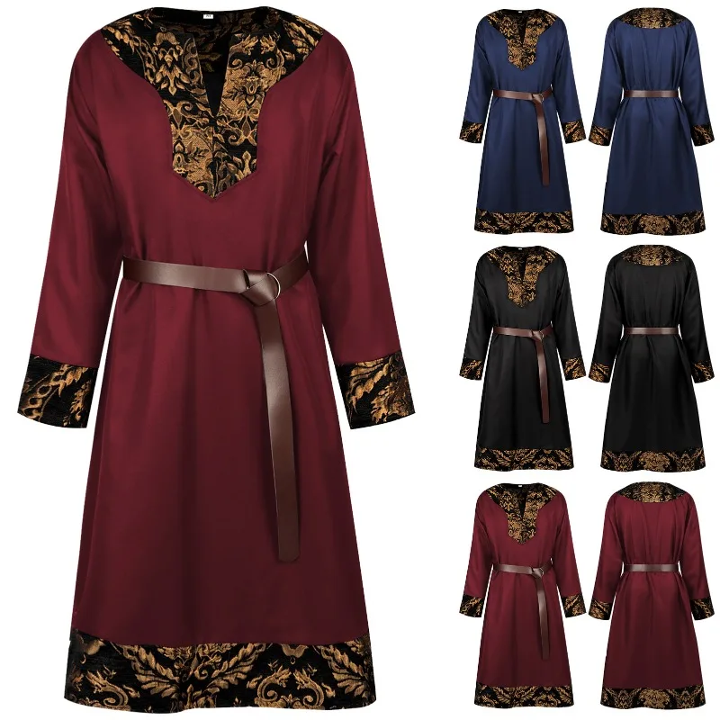 Men's Medieval Viking Coat: Pirate Knight Cosplay Costume - Warrior Role-Playing Outfit for Historical Themed Events
Men's Medieval Viking Coat: Pirate Knight Cosplay Costume - Warrior Role-Playing Outfit for Historical Themed Events