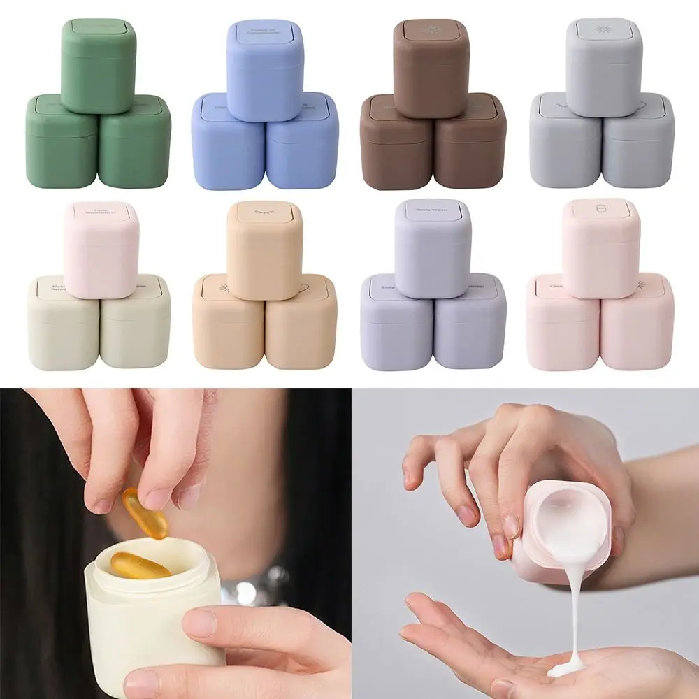 3Pcs Empty Sample Jars Travel Containers Refillable Magnetic Magnetic Travel Capsules Leak Proof Makeup Accessories 
3Pcs Empty Sample Jars Travel Containers Refillable Magnetic Magnetic Travel Capsules Leak Proof Makeup Accessories