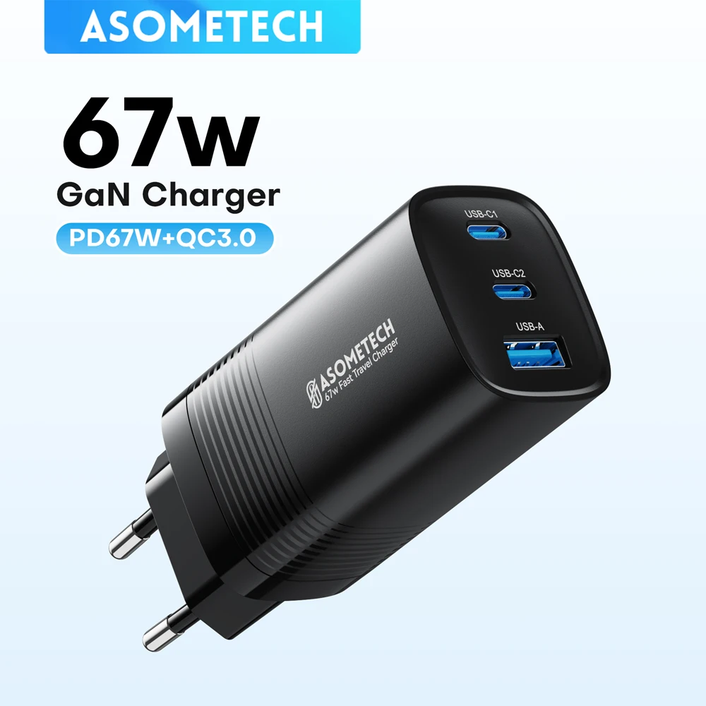 67W GaN USB Type C Fast Charging Charger PPS PD QC3.0 Quick Charger For Macbook Laptop Tablet iPhone 14 iPad Samsung S23 Ultra
67W GaN USB Type C Fast Charging Charger PPS PD QC3.0 Quick Charger For Macbook Laptop Tablet iPhone 14 iPad Samsung S23 Ultra