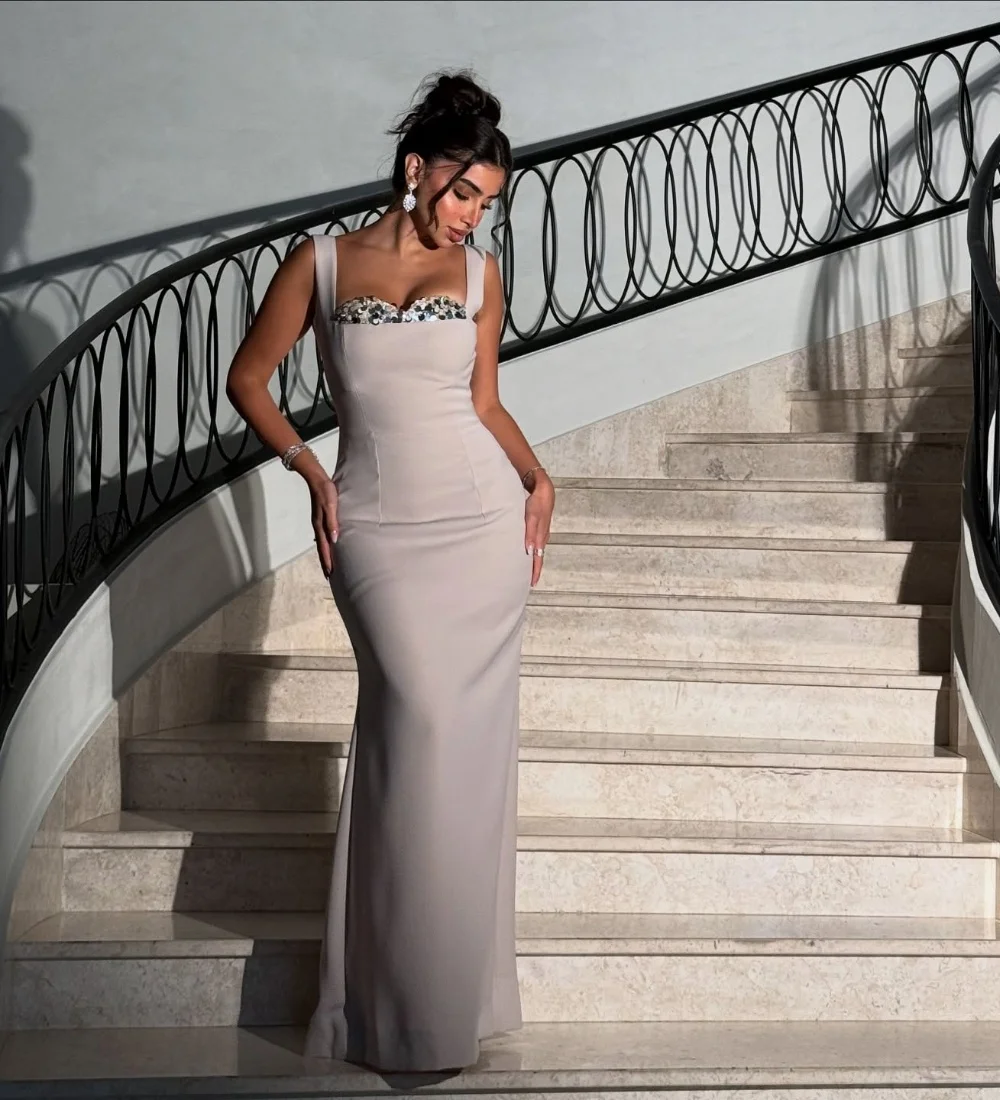 Customized Simple Jersey Sequined Pleat Trumpet Sweetheart Long Dresses Bespoke Occasion Prom Elegant Exquisite
Customized Simple Jersey Sequined Pleat Trumpet Sweetheart Long Dresses Bespoke Occasion Prom Elegant Exquisite