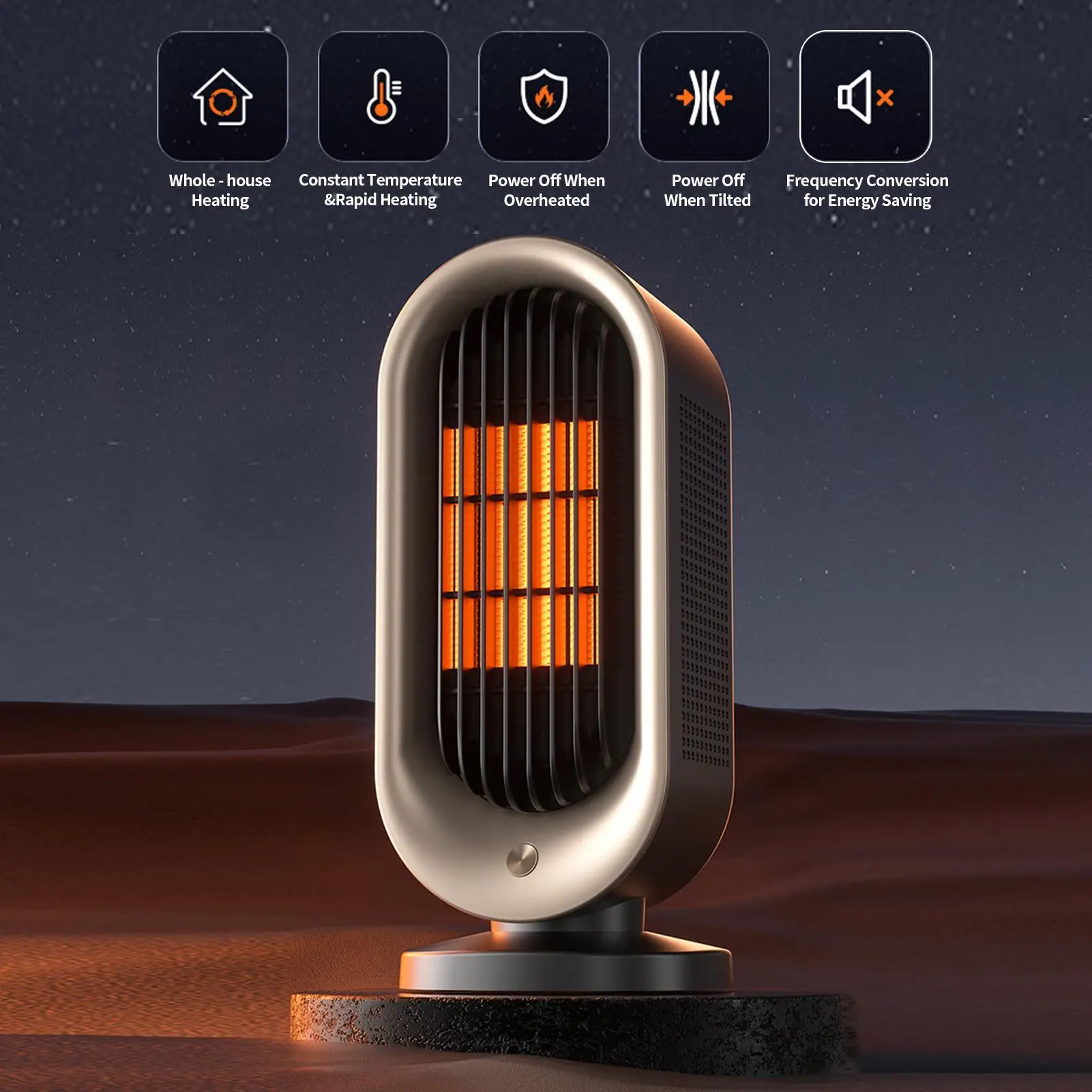 Space Heaters Quiet Safe Warmer Device Portable Room Heater For Indoor Room Bedroom Bathroom Garage Offices Desk Camping Tent
Space Heaters Quiet Safe Warmer Device Portable Room Heater For Indoor Room Bedroom Bathroom Garage Offices Desk Camping Tent