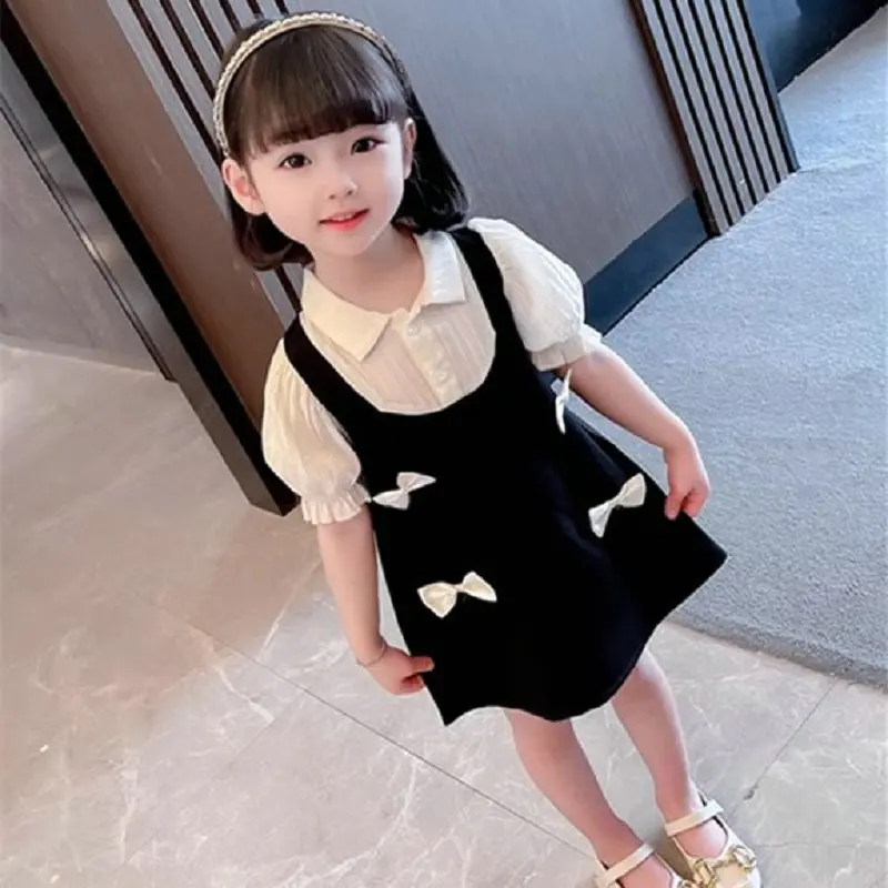 Girls' Dress Fake Two-Piece Bowknot Dress Princess Dress25Summer New Fashion Foreign Trade Children's Clothing Wholesale Dropshi
Girls' Dress Fake Two-Piece Bowknot Dress Princess Dress25Summer New Fashion Foreign Trade Children's Clothing Wholesale Dropshi