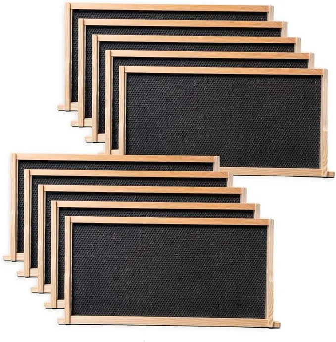Multi-sweet 1 Pack Beehive Frames for Deep Brood Bee Hives with Plastic Black Foundation Sheet, 9-1/8-Inch (Black)
Multi-sweet 1 Pack Beehive Frames for Deep Brood Bee Hives with Plastic Black Foundation Sheet, 9-1/8-Inch (Black)
