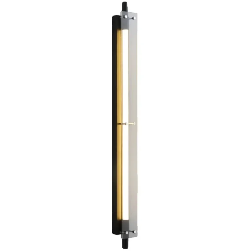 Matte black glass strip wall lamp, industrial style hotel sales office, corridor, bedroom wall lamp
Matte black glass strip wall lamp, industrial style hotel sales office, corridor, bedroom wall lamp
