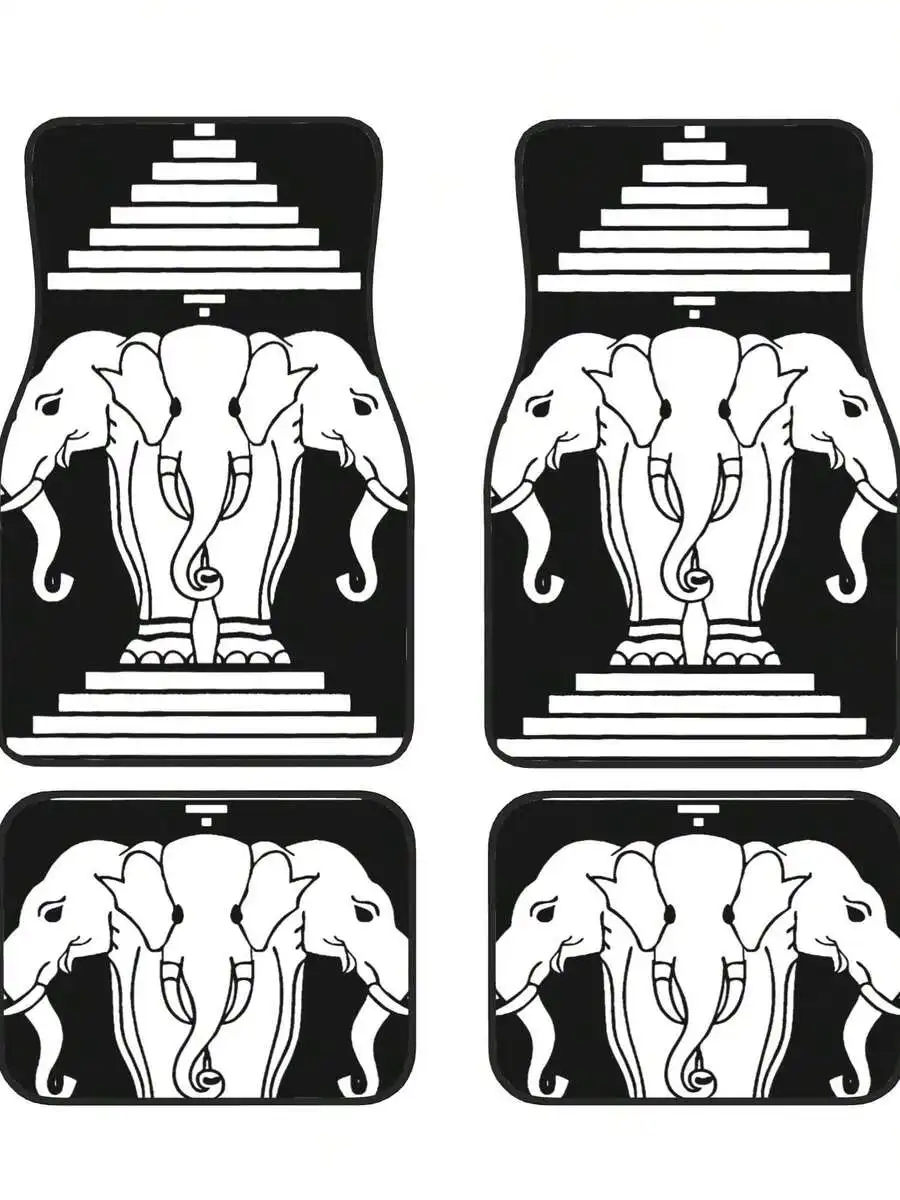 Three Elephants Laos Design 4-Piece Car Floor Mats Rubber Backing Durable Auto Interior Accessories
Three Elephants Laos Design 4-Piece Car Floor Mats Rubber Backing Durable Auto Interior Accessories