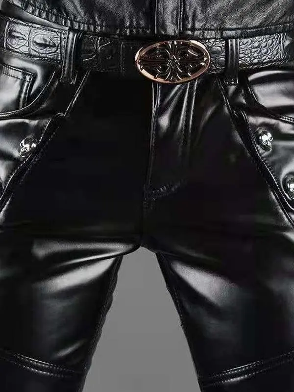 2025 New Men's Leather Pants Korean Sle Slim Fit Youth Motorcycle PU Thin Fce Anti Wind Performance Long Trousers
2025 New Men's Leather Pants Korean Sle Slim Fit Youth Motorcycle PU Thin Fce Anti Wind Performance Long Trousers