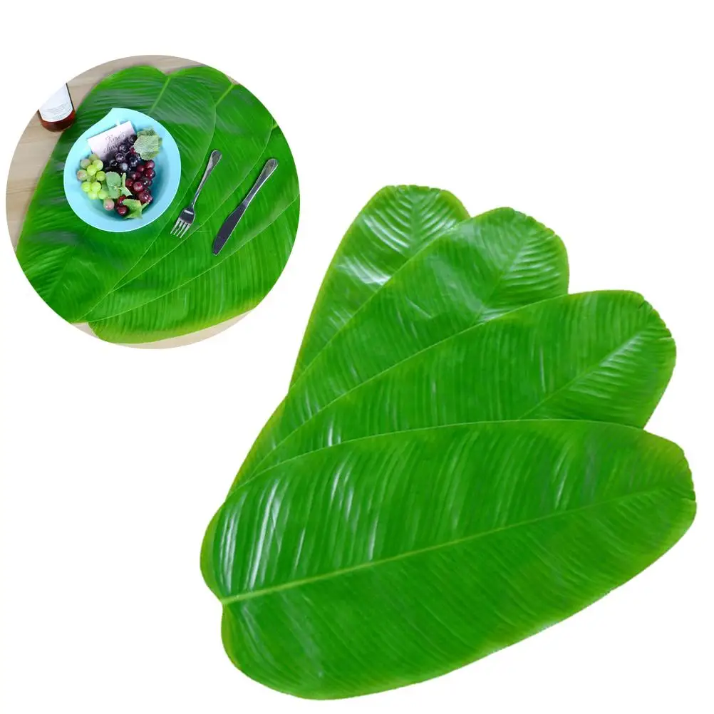 5 Pcs Artificial Banana Leaves Placemat Premium Fabric Tropical Party Decorations Table Mat Green Leaf Simulated
5 Pcs Artificial Banana Leaves Placemat Premium Fabric Tropical Party Decorations Table Mat Green Leaf Simulated