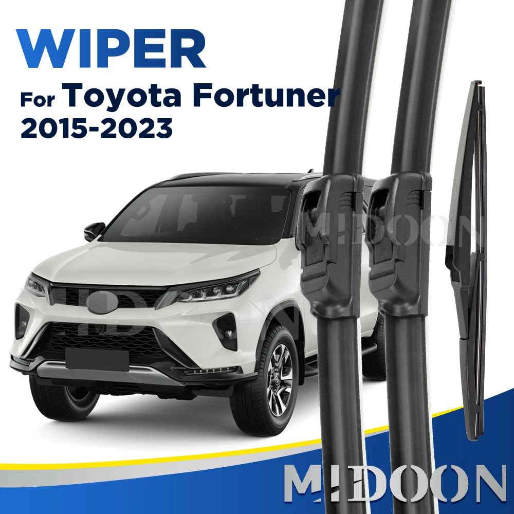 MIDOON Wiper For Toyota Fortuner 2015-2023 2016 2017 2018 2019 Wiper Front&Rear Wiper Blades Windscreen Brushes 22"+16"+12"
MIDOON Wiper For Toyota Fortuner 2015-2023 2016 2017 2018 2019 Wiper Front&Rear Wiper Blades Windscreen Brushes 22"+16"+12"