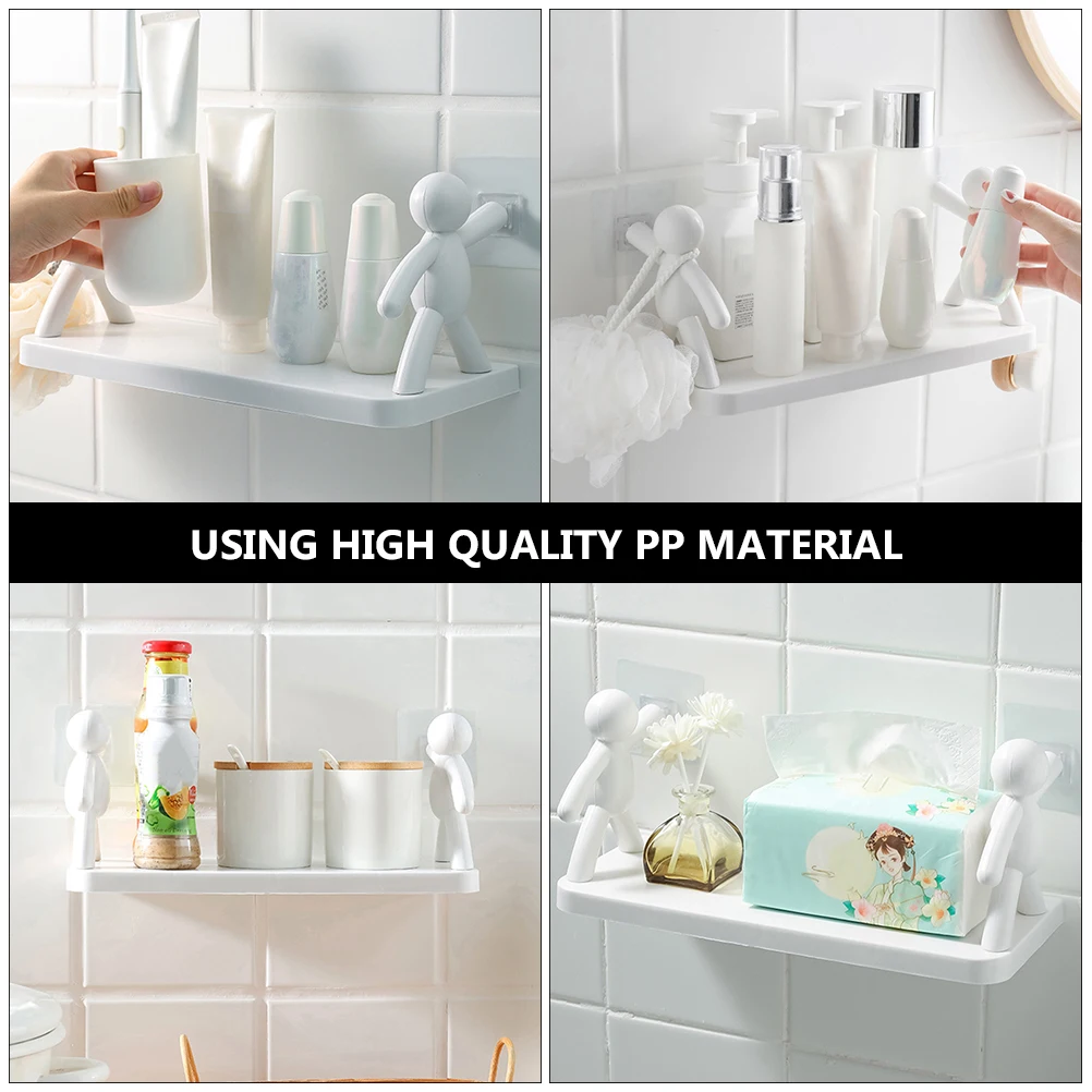 2Pcs Wall Shelf Storage Bathroom Organizer Indoor Floating PP Rack Mounted Easy Installation No Drilling High Quality Material
2Pcs Wall Shelf Storage Bathroom Organizer Indoor Floating PP Rack Mounted Easy Installation No Drilling High Quality Material
