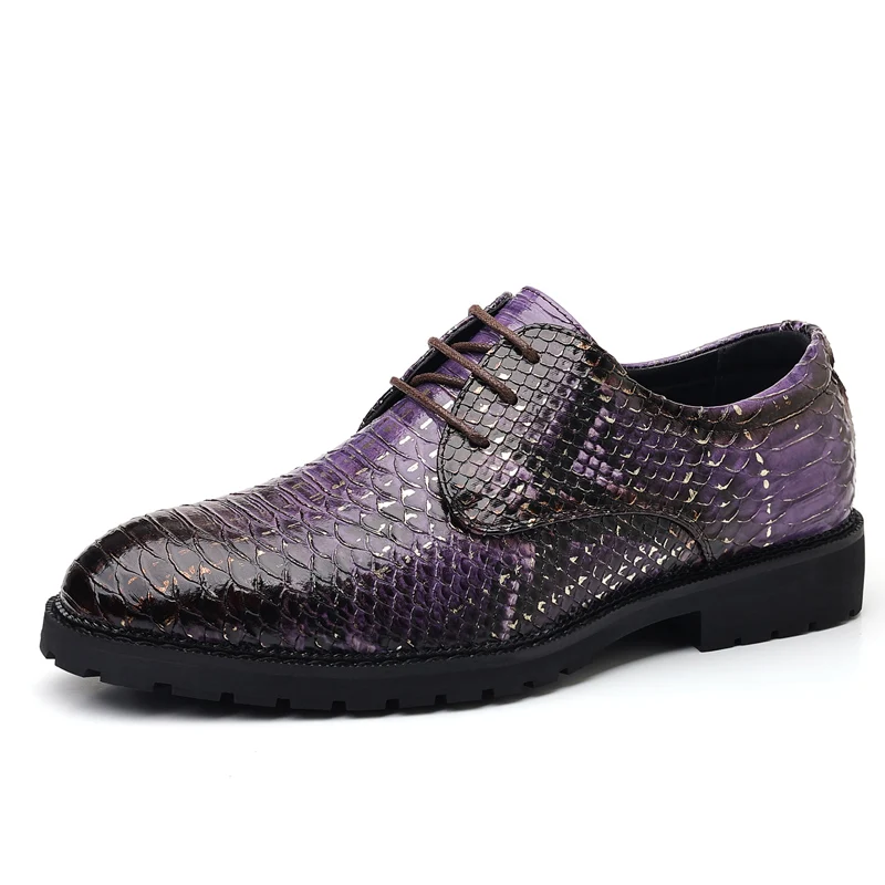 New Men Pointed Crocodile Pattern Lace Up Business Casual Dress Derby Shoes Designer Male Formal Homecoming Wedding Footwear
New Men Pointed Crocodile Pattern Lace Up Business Casual Dress Derby Shoes Designer Male Formal Homecoming Wedding Footwear