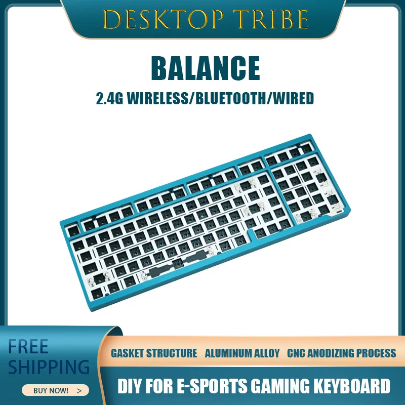 Desktop Tribe Balance Customization Mechanical Keyboard Kit Anode Aluminum Shell Large Array Three-Mode Connection Game Rgb Gift
Desktop Tribe Balance Customization Mechanical Keyboard Kit Anode Aluminum Shell Large Array Three-Mode Connection Game Rgb Gift