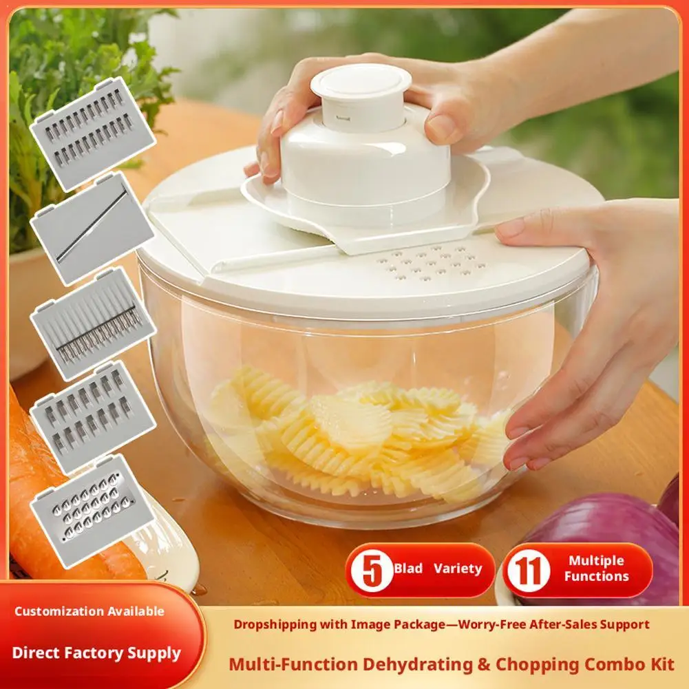 Многофункциональная овощерезка-салатница с корзиной для слива воды, сушилка для овощей, пригодная для использования в микроволновой печи
Многофункциональная овощерезка-салатница с корзиной для слива воды, сушилка для овощей, пригодная для использования в микроволновой печи