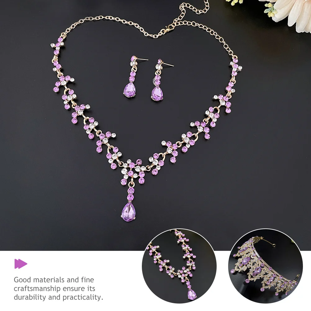 1Set Wedding Jewelry Set Bridal Tiara Necklace Earrings Elegant Accessories for Bride Party Banquet Wedding Jewelry for Bride
1Set Wedding Jewelry Set Bridal Tiara Necklace Earrings Elegant Accessories for Bride Party Banquet Wedding Jewelry for Bride
