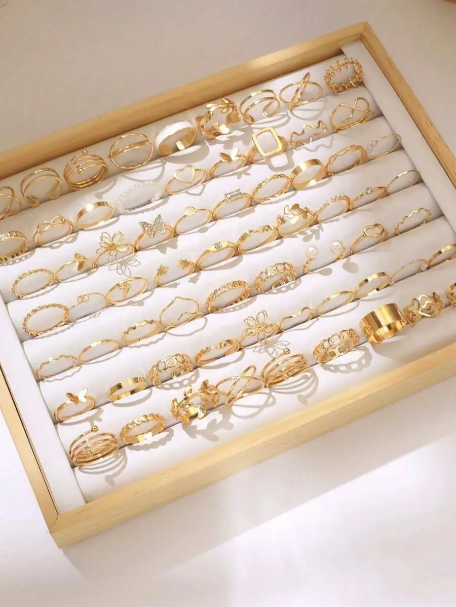 66pcs Fashion Minimalist Butterfly Heart Faux Pearl Rings Set For Women Daily Wear Vacation Gift
66pcs Fashion Minimalist Butterfly Heart Faux Pearl Rings Set For Women Daily Wear Vacation Gift