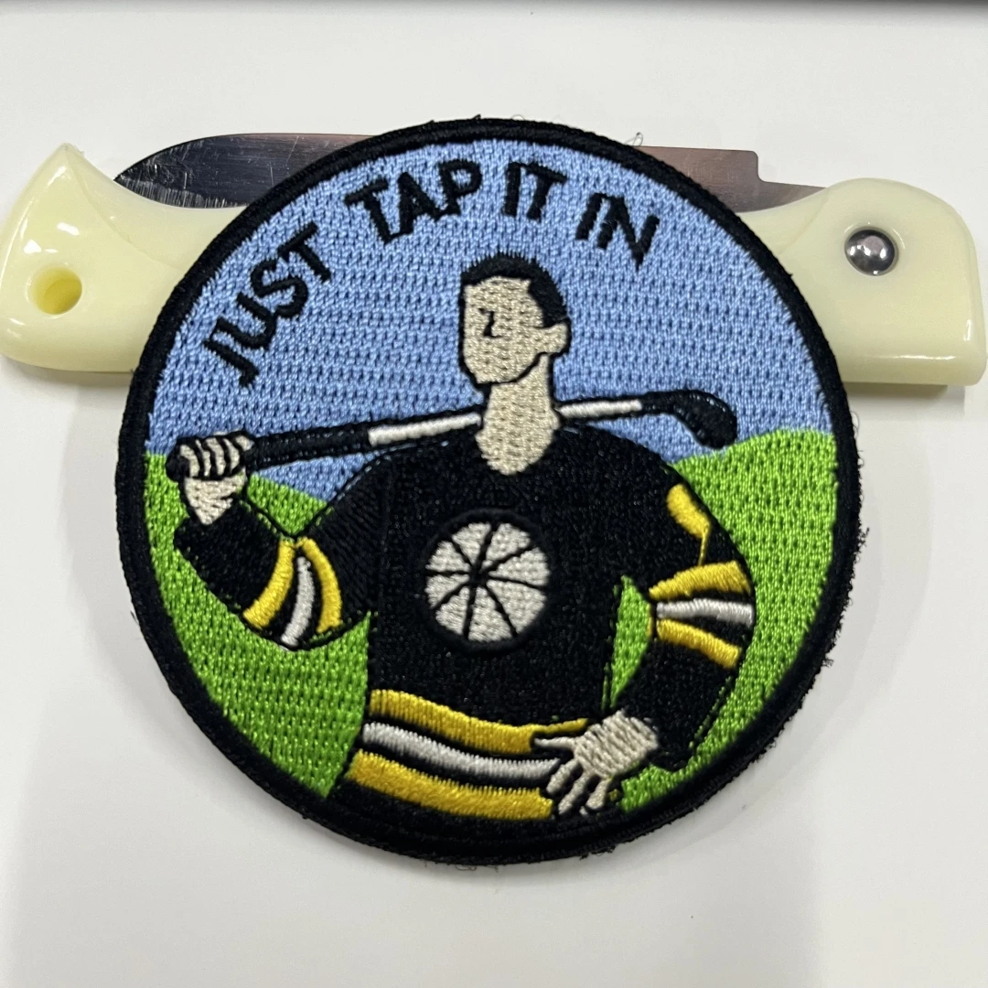 Just Tap It in Embroidered Hook and Loop Patches Tactical Backpack Stickers Playing Golf Boy Morale Badge
Just Tap It in Embroidered Hook and Loop Patches Tactical Backpack Stickers Playing Golf Boy Morale Badge