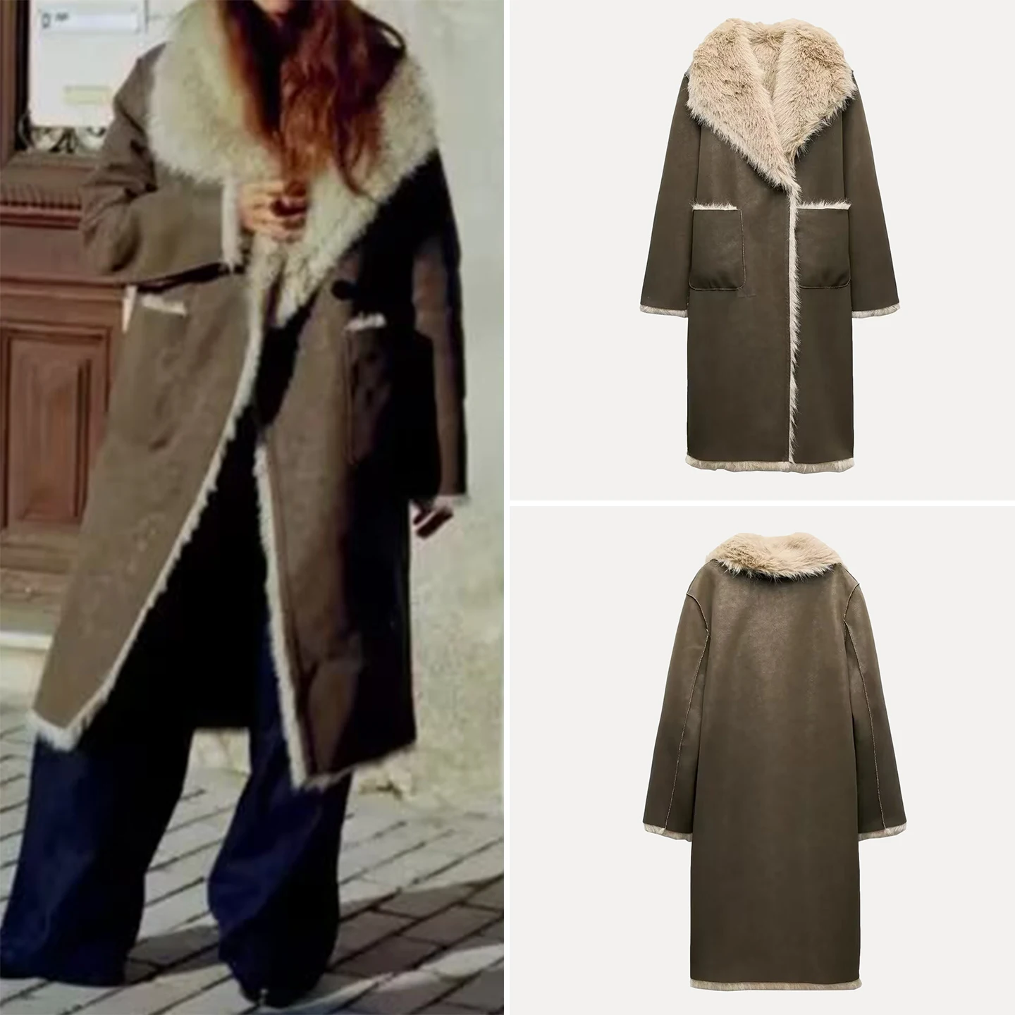 Z Women's Double-Sided Long Coat Faionable Commute Sle Windbreaker Outerwear for Autumn Season Straight Cut Design
Z Women's Double-Sided Long Coat Faionable Commute Sle Windbreaker Outerwear for Autumn Season Straight Cut Design