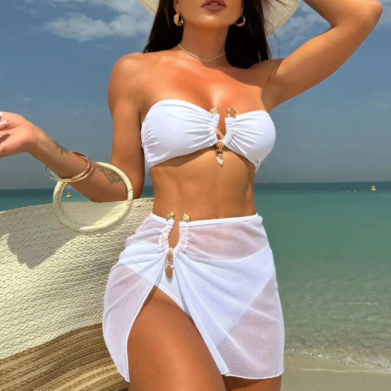 DEKA U Bandeau Bikinis Set Mujer Strapless Swimwear Sexy Women 3 Piece Swimsuit Bathing Suit Biquinis Brazilian Bikini
DEKA U Bandeau Bikinis Set Mujer Strapless Swimwear Sexy Women 3 Piece Swimsuit Bathing Suit Biquinis Brazilian Bikini