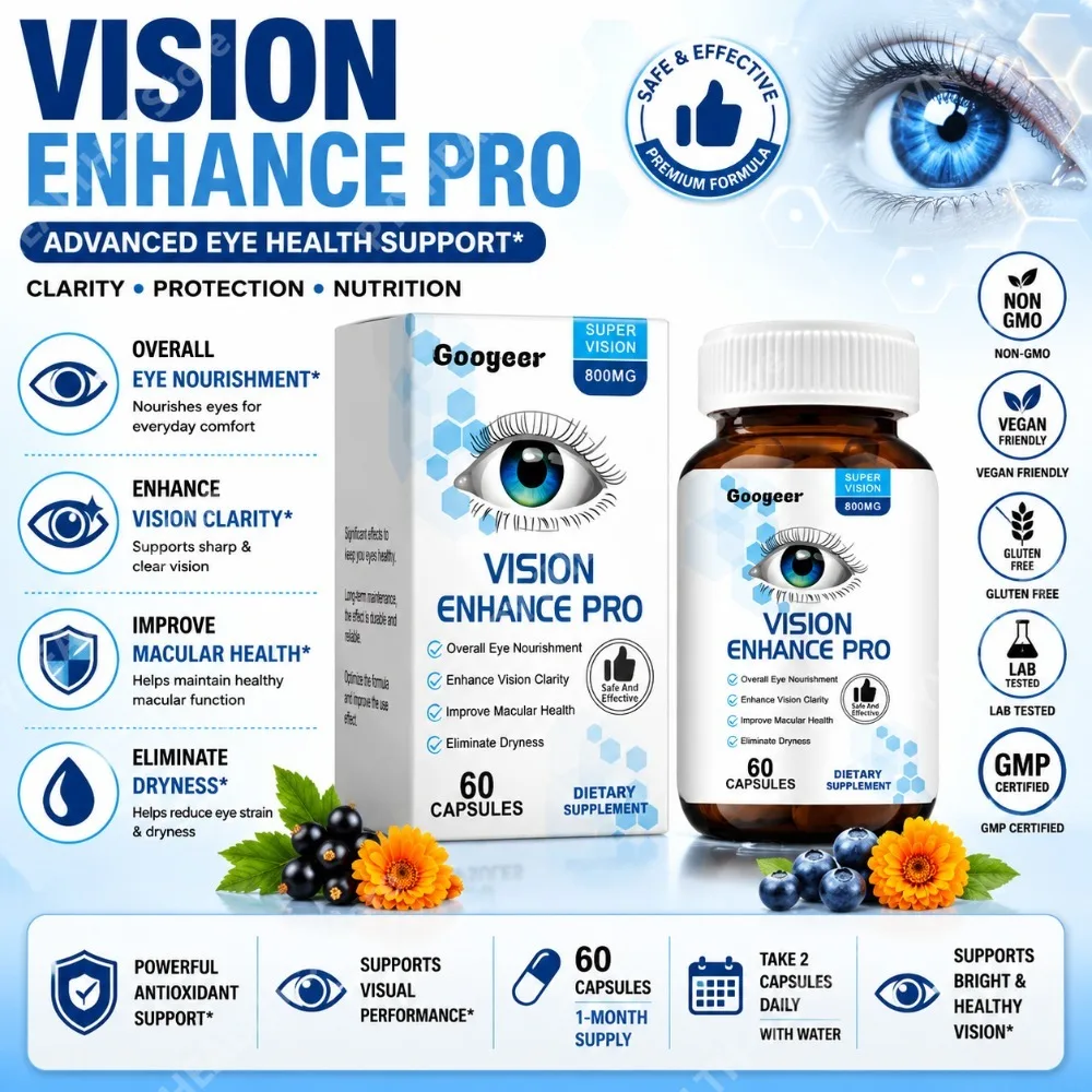 Googeer Vitamin C Eye Nourishment Capsules 800 Mg 60 CT Gelatin Glycerin Supports Daily Care Unisex Adults
Googeer Vitamin C Eye Nourishment Capsules 800 Mg 60 CT Gelatin Glycerin Supports Daily Care Unisex Adults