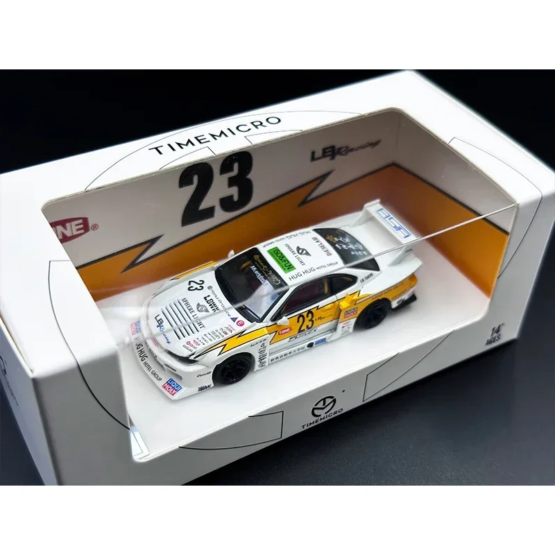 Time Micro 1:64 LBWK Silvia S15, открытая капота, желтая молния, литье под давлением, Коллекционная модель автомобиля, миниатюрные игрушки
Time Micro 1:64 LBWK Silvia S15, открытая капота, желтая молния, литье под давлением, Коллекционная модель автомобиля, миниатюрные игрушки