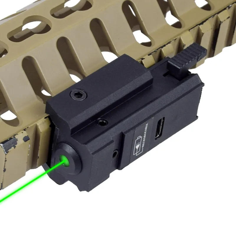 USB Rechargeable Tactical Green Red Laser Sight Compact Laser Pointer for 11mm/20mm Picatinny Rail Mount Adjustable Hunting
USB Rechargeable Tactical Green Red Laser Sight Compact Laser Pointer for 11mm/20mm Picatinny Rail Mount Adjustable Hunting
