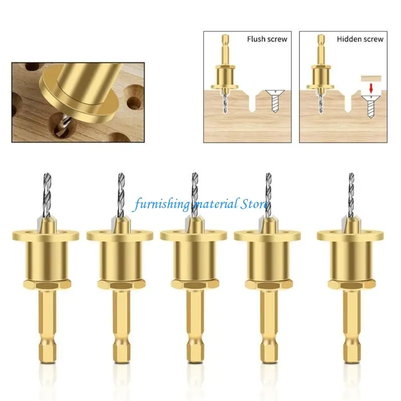 Y5GD Countersink Drills Bit Adjustable Drilling Tool Counter Sink Hole for Woodworkin
Y5GD Countersink Drills Bit Adjustable Drilling Tool Counter Sink Hole for Woodworkin