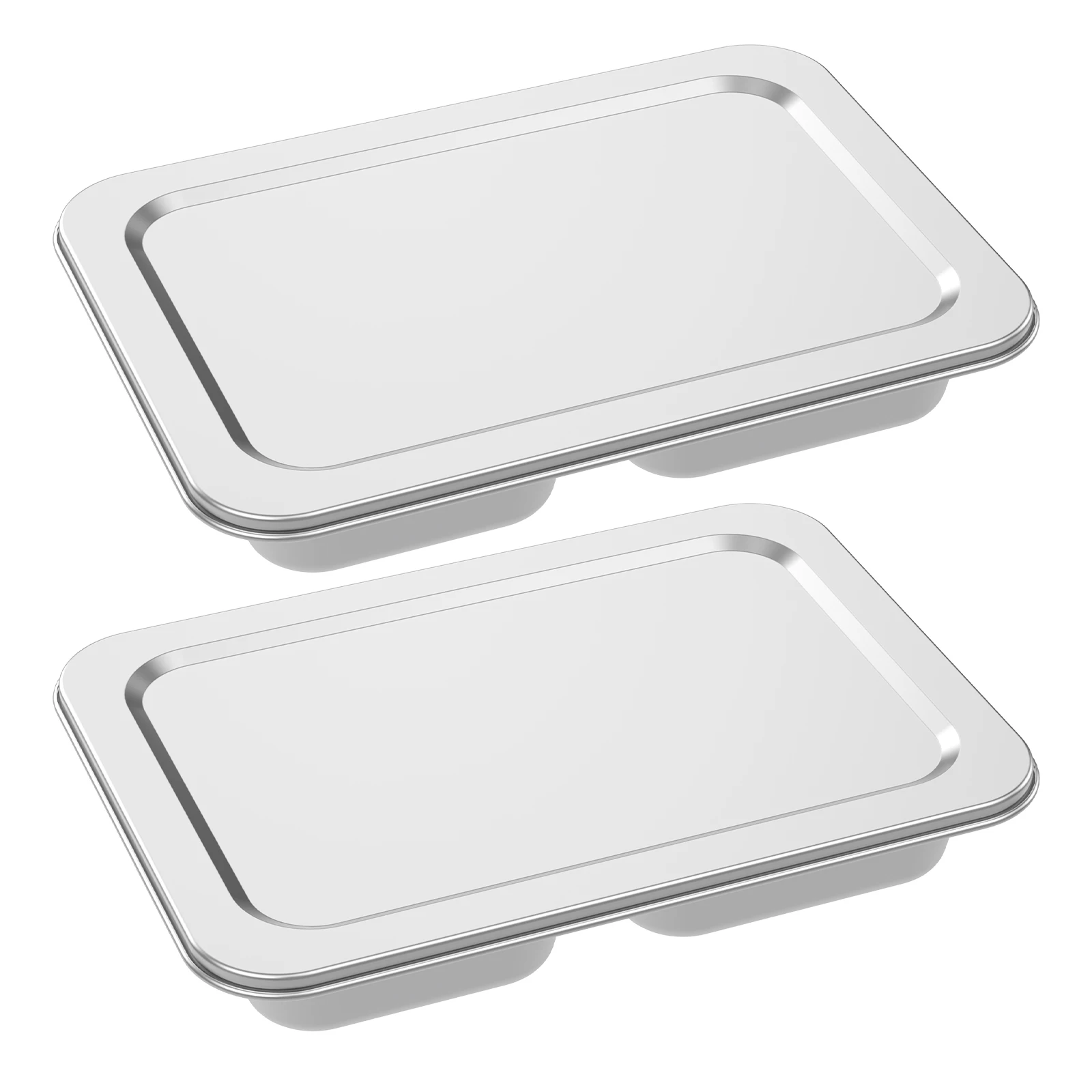 2Pcs Stainless Steel Snack Container with Lid Reusable Divided Meal Box with 4 Compartment Multipurpose Food Storage Container
2Pcs Stainless Steel Snack Container with Lid Reusable Divided Meal Box with 4 Compartment Multipurpose Food Storage Container