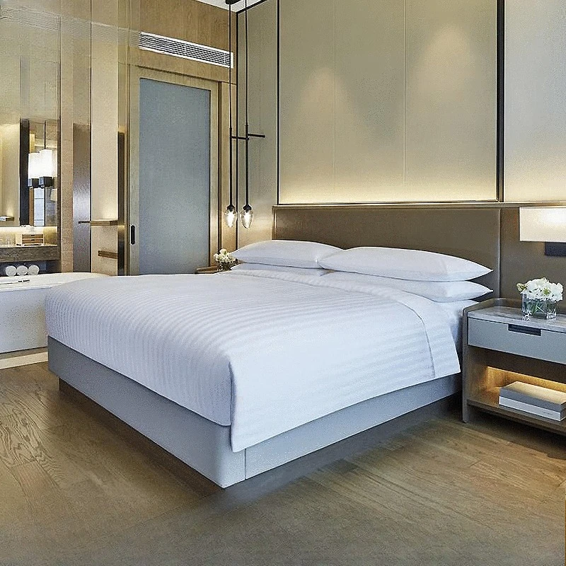 Complete set, express chain hotel, apartment furniture standard room, headboard soft bag table and chairs, solid wood bed
Complete set, express chain hotel, apartment furniture standard room, headboard soft bag table and chairs, solid wood bed