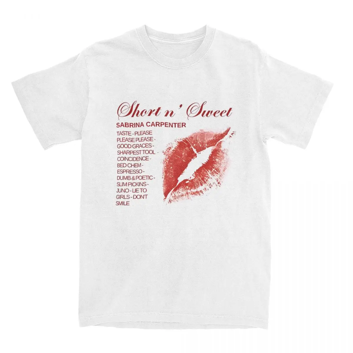 Oversized T Shirt Sabrina Carpenter Short N Sweet 2025 Tour Women Cotton T-Shirts Leisure Tshirt for Men Y2K Short Sleeve Tops
Oversized T Shirt Sabrina Carpenter Short N Sweet 2025 Tour Women Cotton T-Shirts Leisure Tshirt for Men Y2K Short Sleeve Tops