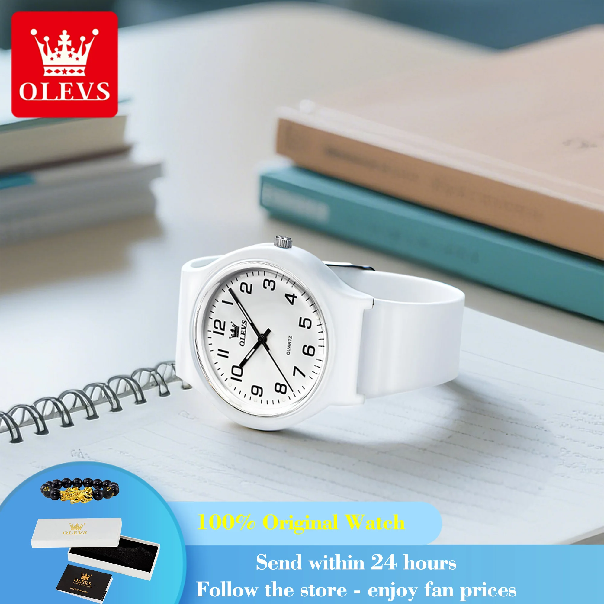 OLEVS 5648 Quartz Watch For Men Silicone Strap Fashion Simple Waterproof Luminous Wristwatch Number Scale Top Brand Man Watches
OLEVS 5648 Quartz Watch For Men Silicone Strap Fashion Simple Waterproof Luminous Wristwatch Number Scale Top Brand Man Watches