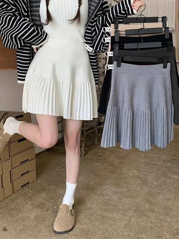 Трикотажная плиссированная юбка трапециевидной формы с высокой талией, женская осенняя новинка, утягивающая бедра, драпированная юбка f-длины
Трикотажная плиссированная юбка трапециевидной формы с высокой талией, женская осенняя новинка, утягивающая бедра, драпированная юбка f-длины