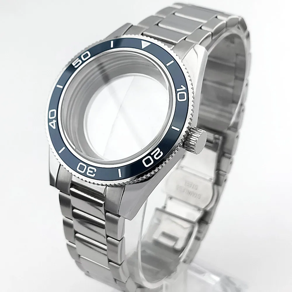 High quality 41.7mm Men's watch sapphire case watch box Fit 8215 strap modification assembly black blue watch parts accessories
High quality 41.7mm Men's watch sapphire case watch box Fit 8215 strap modification assembly black blue watch parts accessories