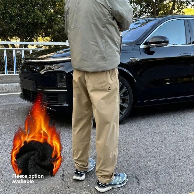 Warm Fce Lined Outdoor Men's Casual Pants Cone ape Waterproof Breathable Workwear Sle Triangular Label Leisure Trousers
Warm Fce Lined Outdoor Men's Casual Pants Cone ape Waterproof Breathable Workwear Sle Triangular Label Leisure Trousers