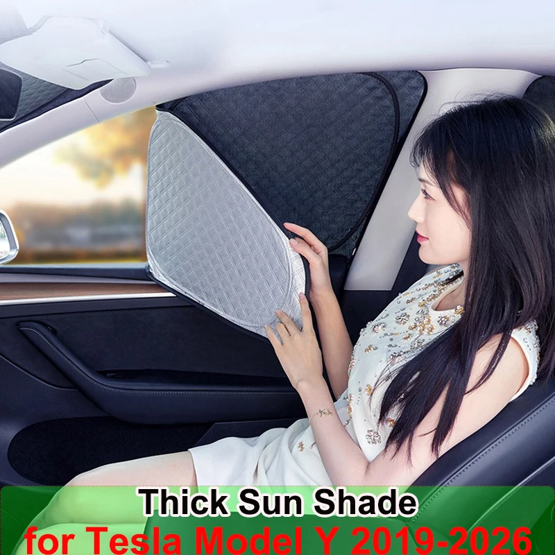 For Tesla Model Y Juniper 2026 2025 2024 Thick Sunshade Side Window Sun Shade Front Windshield Blind Shading UV Protection Cover
For Tesla Model Y Juniper 2026 2025 2024 Thick Sunshade Side Window Sun Shade Front Windshield Blind Shading UV Protection Cover