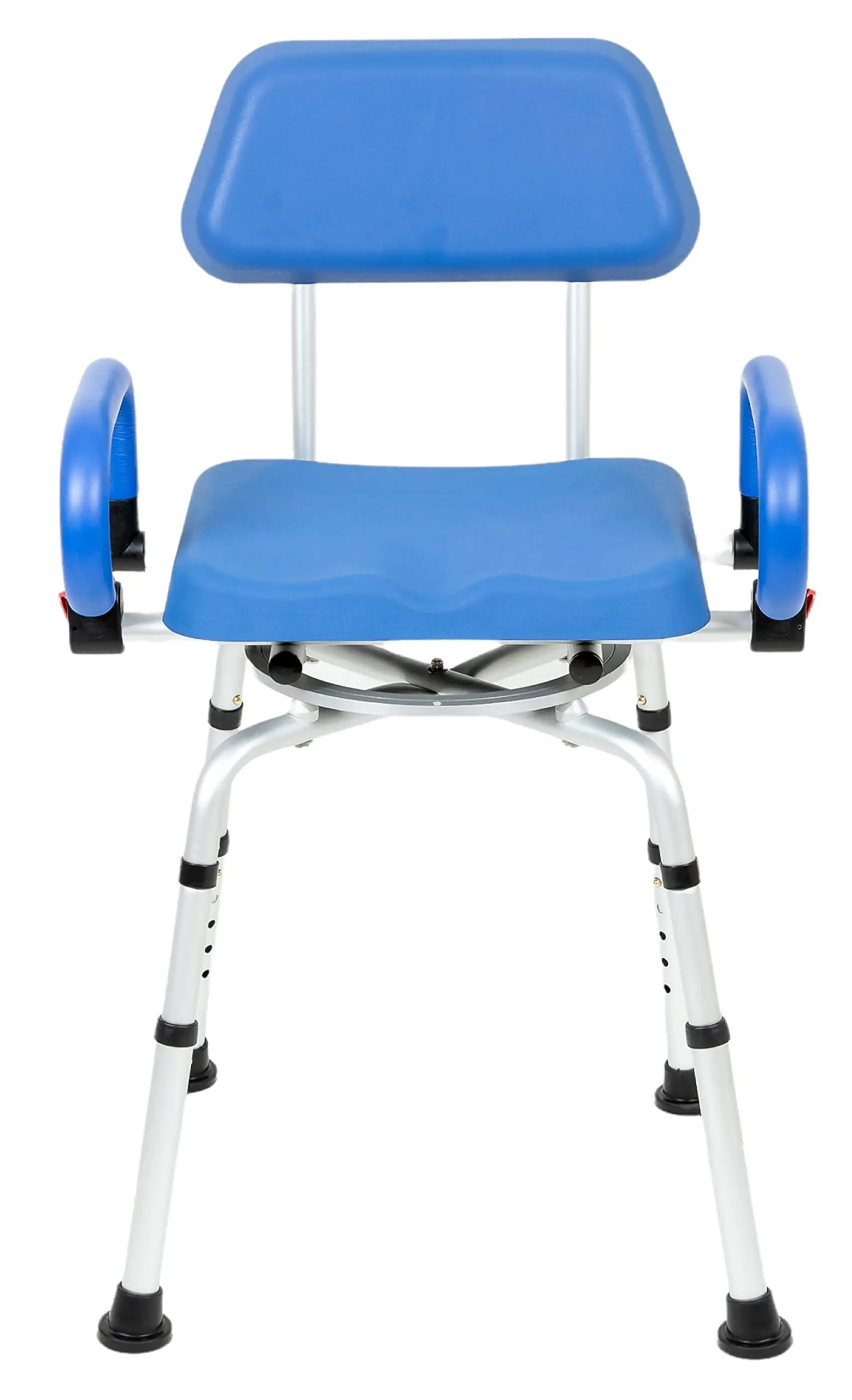 Swivel Shower Chair With Padded Seat Back Arms Adjustable Height Blue
Swivel Shower Chair With Padded Seat Back Arms Adjustable Height Blue