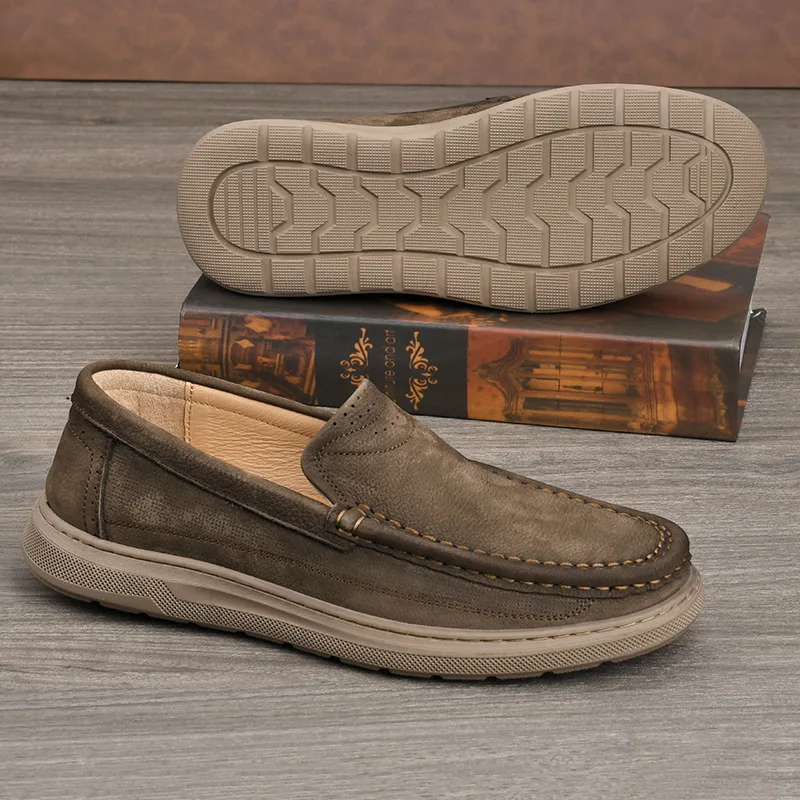 2026 New Genuine Leather Shoes for Men Casual Soft Leather Soft Sole Mens Loafers High Quality Comfortable and Soft Men's Shoes
2026 New Genuine Leather Shoes for Men Casual Soft Leather Soft Sole Mens Loafers High Quality Comfortable and Soft Men's Shoes