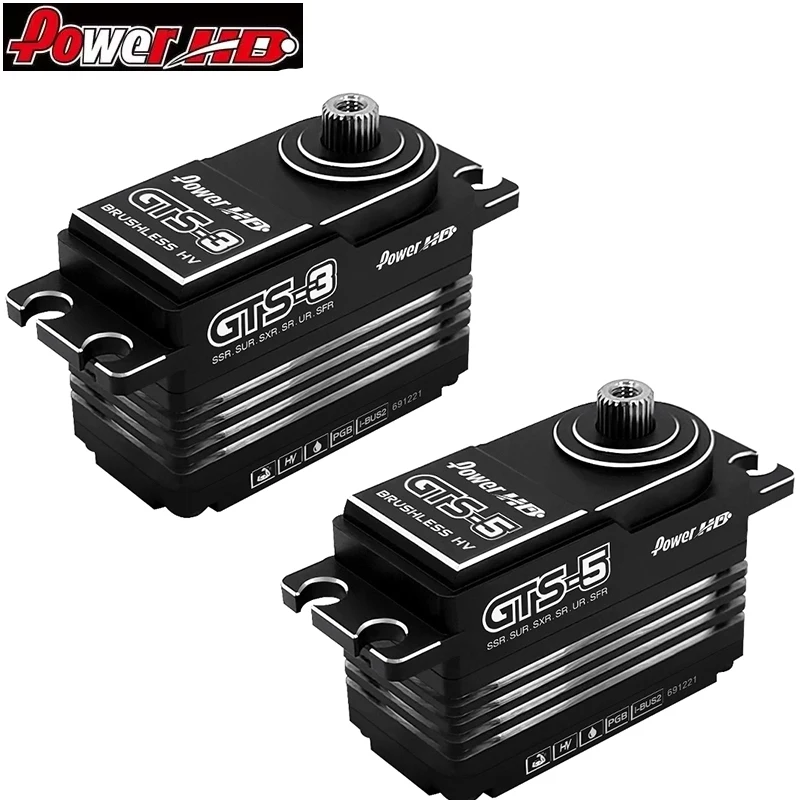 Power HD GTS-3 or GTS-5 High Voltage Brushless Short Body Servo Supports Flysky BUS2 Protocol Servo for 1:10 RC Racing Drift
Power HD GTS-3 or GTS-5 High Voltage Brushless Short Body Servo Supports Flysky BUS2 Protocol Servo for 1:10 RC Racing Drift