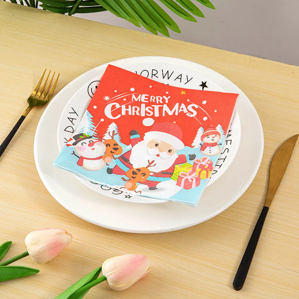 Christmas Santa Claus Napkins Soft Two Layer Paper Dinner Napkins Holiday Party Decorative Beverage Tissue For Xmas Family
Christmas Santa Claus Napkins Soft Two Layer Paper Dinner Napkins Holiday Party Decorative Beverage Tissue For Xmas Family