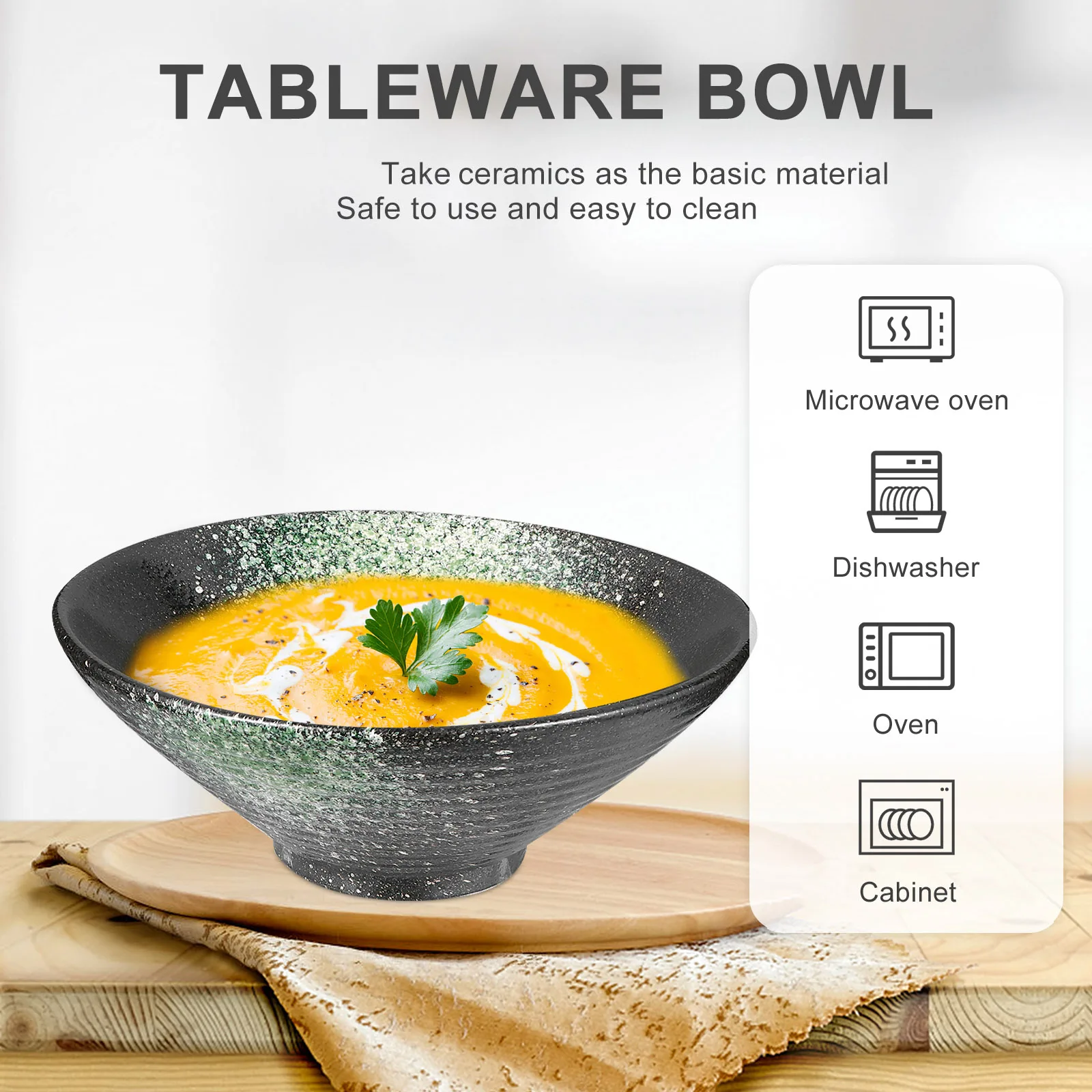 Premium Ceramic Bowl Japanese Ramen Noodle Soup Dishwasher Safe Ideal for Hot Cold Meals Creative Tableware Ceramic Bowl 
Premium Ceramic Bowl Japanese Ramen Noodle Soup Dishwasher Safe Ideal for Hot Cold Meals Creative Tableware Ceramic Bowl