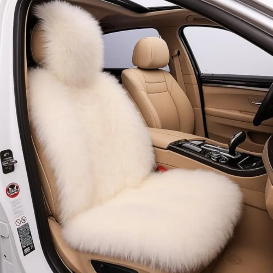 Genuine Australian Sheepskin Car Seat Covers Fluffy Long Wool and Universal Fit for SUV/Truck/Van Airbag-Safe Fuzzy Fur Car Sea
Genuine Australian Sheepskin Car Seat Covers Fluffy Long Wool and Universal Fit for SUV/Truck/Van Airbag-Safe Fuzzy Fur Car Sea