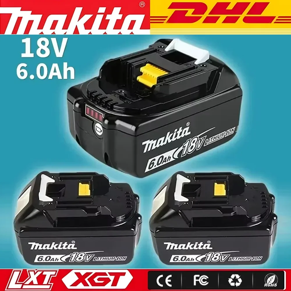 100% Original Makita 18v Battery With Charger Rechargeable Lithium Ion for BL1850 BL1860B LXT400 Power Tool 6000MAH Battery
100% Original Makita 18v Battery With Charger Rechargeable Lithium Ion for BL1850 BL1860B LXT400 Power Tool 6000MAH Battery