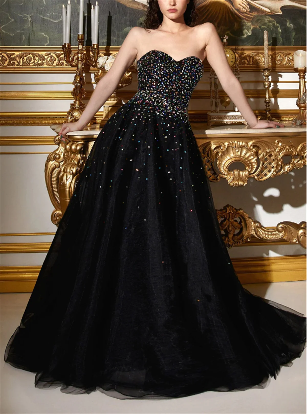 Black Minimalist Prom Dress Flower Chiffon Elegant Pleats Formal Occasion Custom Vestidos De Fiesta Elegantes Para Mujer2024
Black Minimalist Prom Dress Flower Chiffon Elegant Pleats Formal Occasion Custom Vestidos De Fiesta Elegantes Para Mujer2024