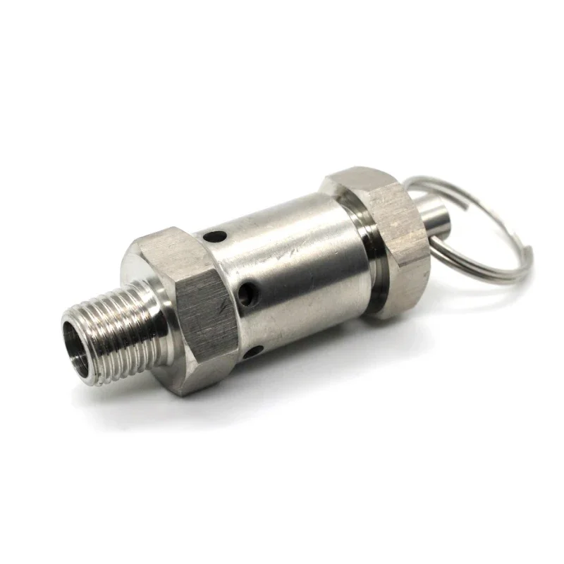 Stainless Steel Safety valve SS304 2bar/6bar/10bar male 1/4 1/2 inch BSP air pressure relief valve vent for Air compressor
Stainless Steel Safety valve SS304 2bar/6bar/10bar male 1/4 1/2 inch BSP air pressure relief valve vent for Air compressor