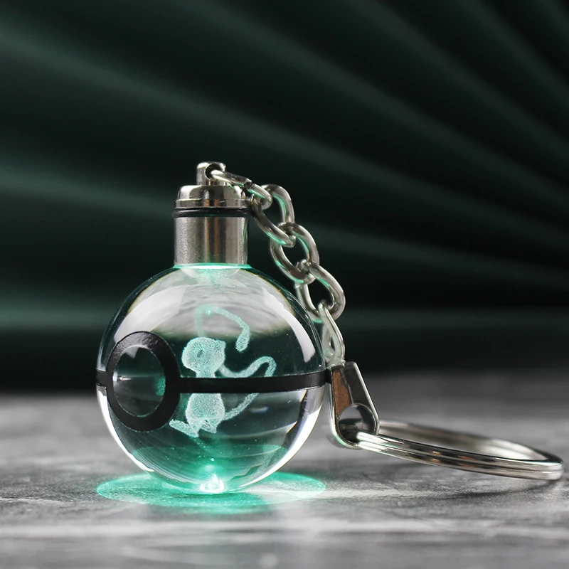 Hot Sale 3D Pokemon Crystal Ball Keychain Mew Model Keyring Pendant Cartoon Pocket Monster Game Toys Birthday Gifts for Friend
Hot Sale 3D Pokemon Crystal Ball Keychain Mew Model Keyring Pendant Cartoon Pocket Monster Game Toys Birthday Gifts for Friend