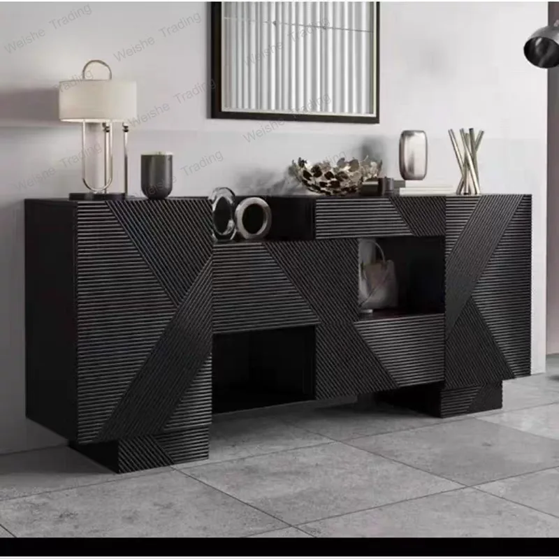 Light luxury design dining side cabinet tea cabinet entry door entrance entrance storage cabinet retro
Light luxury design dining side cabinet tea cabinet entry door entrance entrance storage cabinet retro
