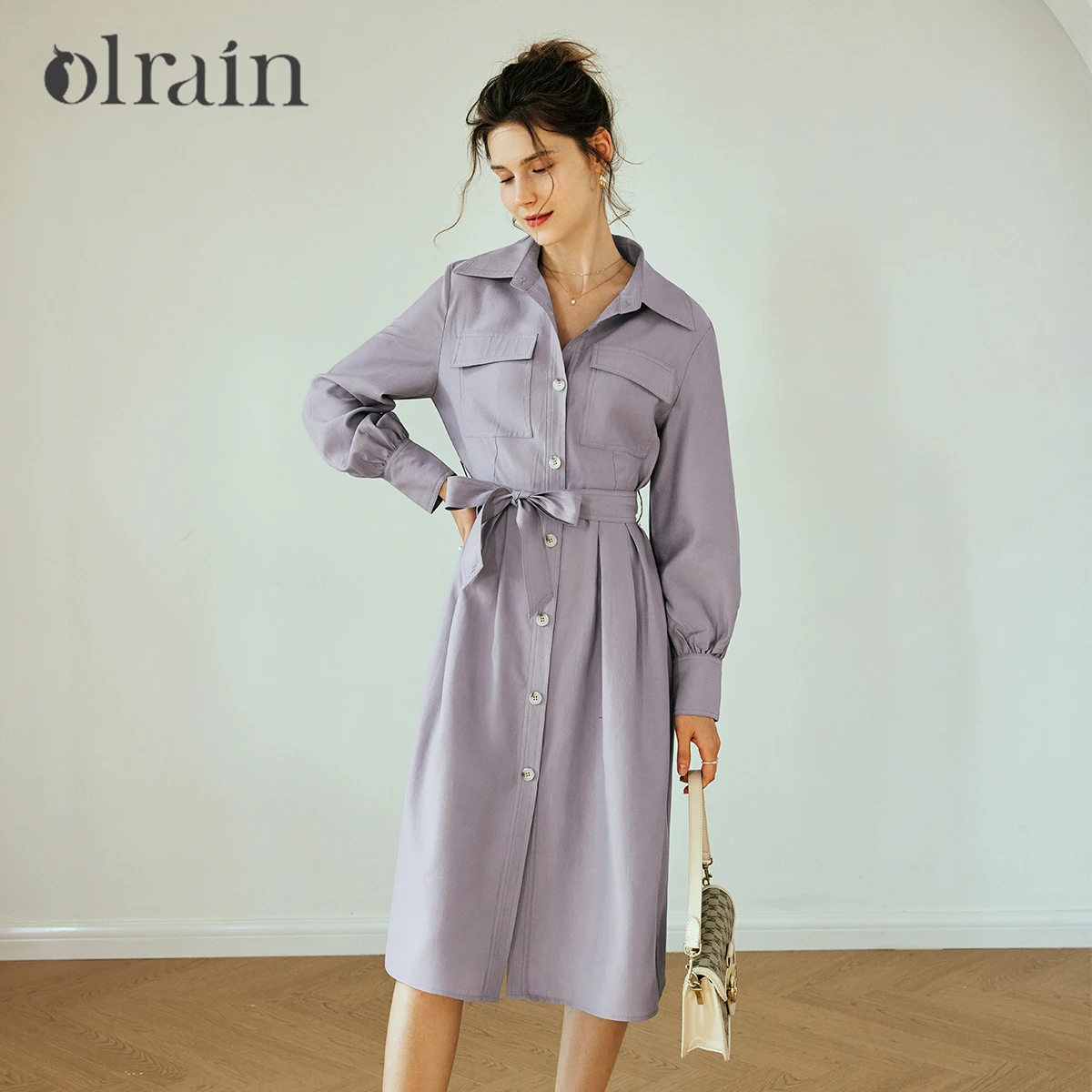 OLrain French Light Purple Dress Women's Autumn 2025 New Waist Retro Shirt Skirt O23QL80116
OLrain French Light Purple Dress Women's Autumn 2025 New Waist Retro Shirt Skirt O23QL80116