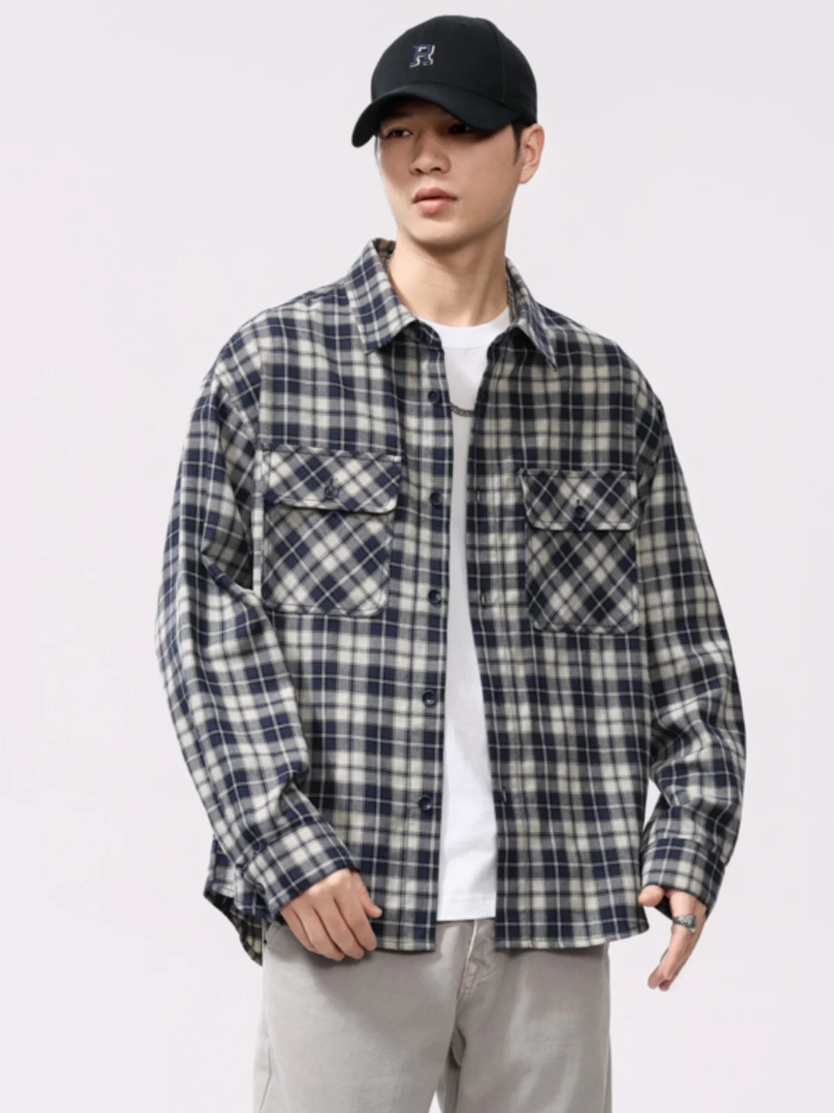Classic Plaid Long Sve Men's irt Jaet Casual Loose Fit Spring 2025 Trendy Polyester Cotton Linen Blend Breathable
Classic Plaid Long Sve Men's irt Jaet Casual Loose Fit Spring 2025 Trendy Polyester Cotton Linen Blend Breathable
