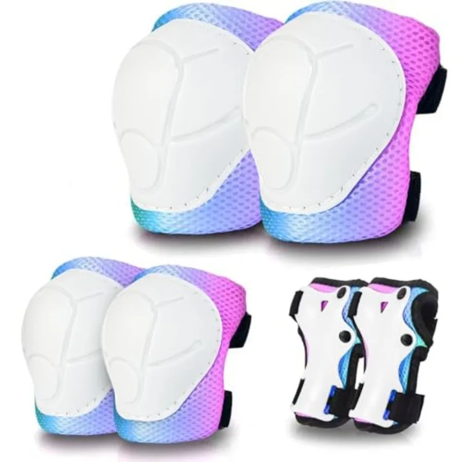 Skateboard Pads for,Elbow Pads and Wrist Guards Protective Gear, Strong Double StrapsandAdjustable Easy-Fix Clips for Skateboar
Skateboard Pads for,Elbow Pads and Wrist Guards Protective Gear, Strong Double StrapsandAdjustable Easy-Fix Clips for Skateboar