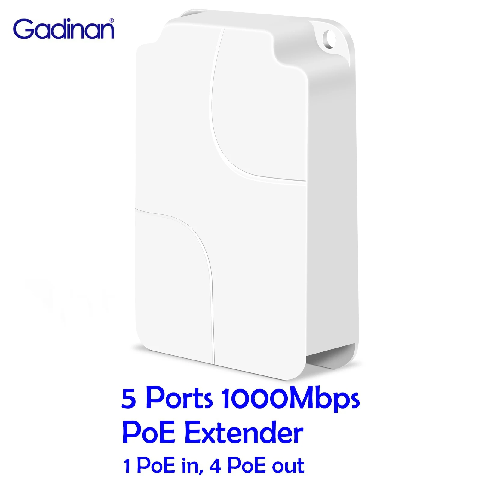 Gadinan Waterproof 5 Ports 1000Mbps Extender IEEE802.3 Repeater IP Port Transmission Outdoor MAX 90W POE Switch NVR IP Camera
Gadinan Waterproof 5 Ports 1000Mbps Extender IEEE802.3 Repeater IP Port Transmission Outdoor MAX 90W POE Switch NVR IP Camera
