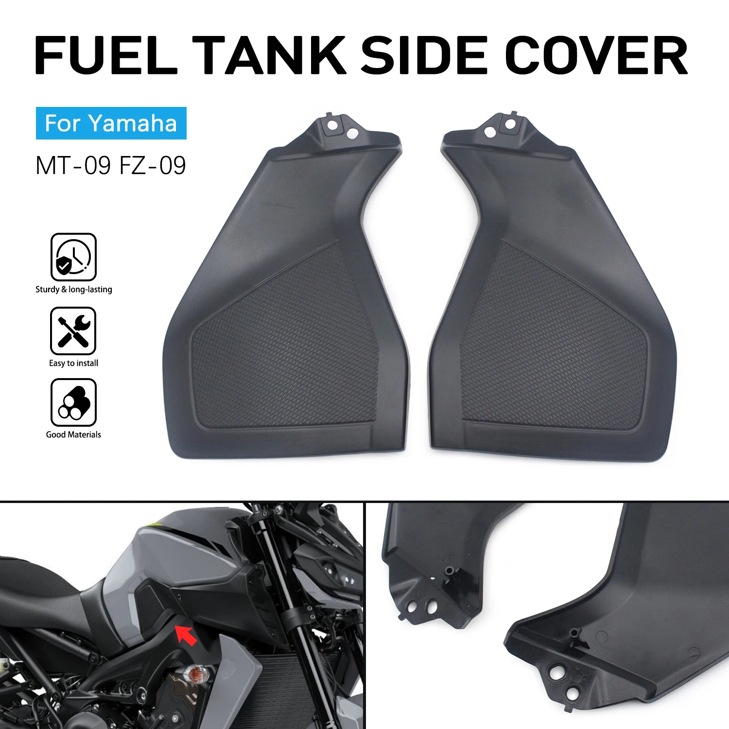 Motorcycle Fuel Tank Cover Side Panel Guard Accessories For Yamaha MT09 FZ09 MT-09 FZ-09 2012-2020 2016 2017 2018 2019
Motorcycle Fuel Tank Cover Side Panel Guard Accessories For Yamaha MT09 FZ09 MT-09 FZ-09 2012-2020 2016 2017 2018 2019